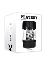 Load image into Gallery viewer, Playboy Spring Fling Rechargeable Stroker - Black/Clear