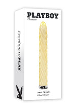 Load image into Gallery viewer, Playboy Twist Of Fate Rechargeable Glass Twirling Vibrator - Yellow