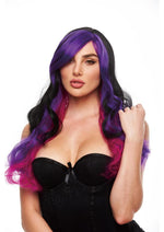 Load image into Gallery viewer, Pleasure Wigs Collection Brandi Wig - Black/Purple