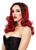 Load image into Gallery viewer, Pleasure Wigs Collection Candice Wig - Black/Red