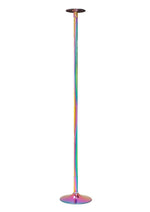 Load image into Gallery viewer, Power Pole Pro Professional Portable Exercise and Dance Spinning Pole Extends Up - Multicolor/Rainbow - 9ft