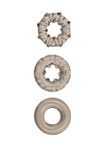 Load image into Gallery viewer, Powerbullet Got Big D Super Stretch Cock Rings - Black - 3 Pack