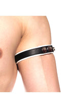 Load image into Gallery viewer, Prowler Red Bicep Band - White - One Size
