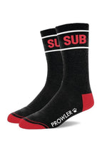 Load image into Gallery viewer, Prowler Red Sub Socks - Black/Red/White