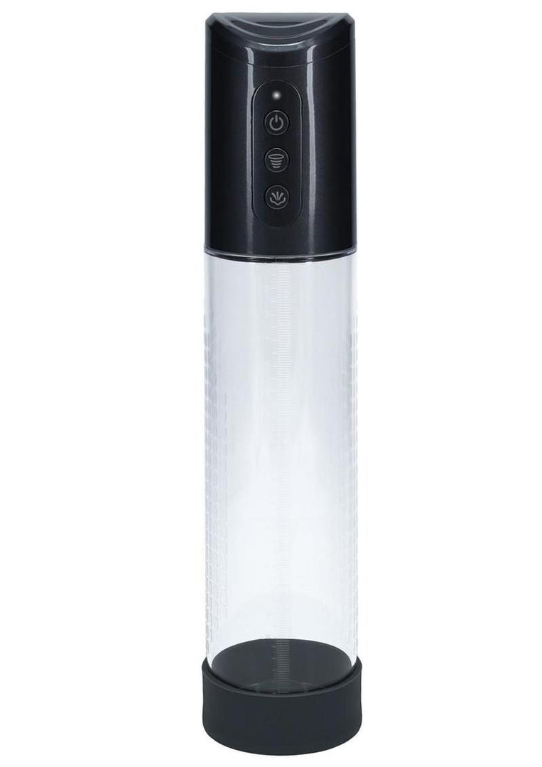 Pumped Hyperpump 3 Function Automatic Rechargeable Penis Pump - Grey/Gun Metal