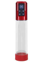Load image into Gallery viewer, Pumped Megalift 6 Function Automatic Rechargeable Penis Pump - Metallic - Red