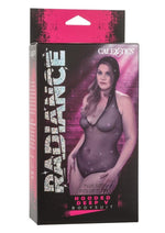 Load image into Gallery viewer, Radiance Hooded Deep V Body Suit - Black - Plus Size/Queen