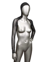 Load image into Gallery viewer, Radiance Hooded Shoulder Shrug - Black - One Size