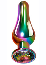 Load image into Gallery viewer, Rainbow Metal Anal Plug