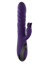 Load image into Gallery viewer, Rascally Rabbit Rechargeable Silicone Thrusting Rotating Vibrator - Purple