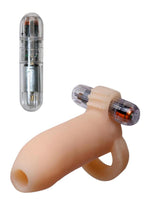 Load image into Gallery viewer, Ready-4-Action Toyz Real Feel Vibrating Penis Enhancer - Flesh/Vanilla