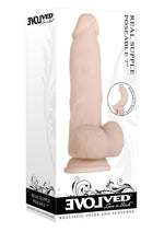 Load image into Gallery viewer, Real Supple Poseable Dildo with Balls - Vanilla - 7in