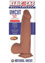 Load image into Gallery viewer, Realcocks Dual Layered Uncut Slider Thick Shaft Dildo - Caramel - 9.25in