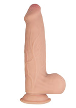 Load image into Gallery viewer, Realcocks Dual Layered Uncut Slider Thick Shaft Dildo - Vanilla - 9.25in