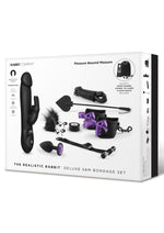 Load image into Gallery viewer, Realistic Rabbit Deluxe S & M Bondage - Black - Set
