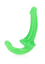 Load image into Gallery viewer, Realrock Strapless Strap-On Glow In The Dark Dildo - Green - 6in