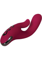 Load image into Gallery viewer, Red Dream Rechargeable Silicone Vibrator - Burgundy/Red