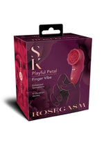 Load image into Gallery viewer, Rosegasm Playful Petal Finger Vibe - Red