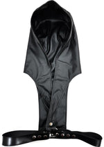Load image into Gallery viewer, Rouge Leather Adjustable Harness Hoodie - Black