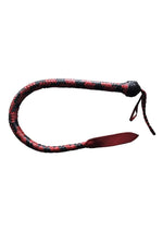 Load image into Gallery viewer, Rouge Leather Devil Tail Whip - Black/Red