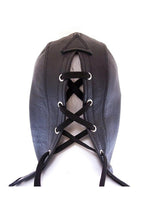 Load image into Gallery viewer, Rouge Leather Zip Mask - Black