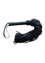 Load image into Gallery viewer, Rouge Long Leather Flogger - Black
