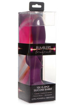 Load image into Gallery viewer, Rumblers 10x G-Spot Silicone Rabbit Vibrator - Purple