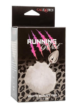 Load image into Gallery viewer, Running Wild Faux Fur Bunny Tail and Metallic Anal Plug - White