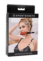 Load image into Gallery viewer, Saffron Soft Bit Gag - Black/Red