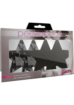 Load image into Gallery viewer, Satin and Lace Stars - Black