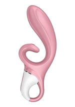 Load image into Gallery viewer, Satisfyer Hug Me Rechargeable Silicone Vibrator with Clitoral Stimulation - Pink