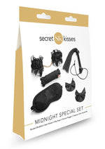 Load image into Gallery viewer, Secret Kisses Midnight Special Set Bondage 5 Piece Collection - Black