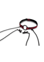 Load image into Gallery viewer, Secret Kisses Rosegasm Open Mouth Gag with Nipple Clips and Satin Blindfold - Black/Red