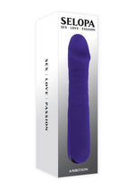 Load image into Gallery viewer, Selopa Ambition Rechargeable Silicone Thrusting Vibrator - Purple