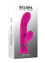 Load image into Gallery viewer, Selopa Next Wave Rechargeable Silicone Rabbit Vibrator - Pink