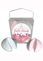 Load image into Gallery viewer, Sex Fortune Cookie Bath Bombs (3 White Vanilla and 3 Pink Strawberries - Cream - Per Box