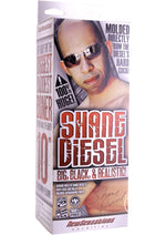 Load image into Gallery viewer, Shane Diesel Big Black and Realistic Dildo with Balls - Chocolate - 10in