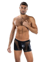 Load image into Gallery viewer, Sheer Contrast Boxer Briefs-Black-Os