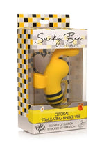 Load image into Gallery viewer, Shegasm Sucky Bee Rechargeable Silicone Clitoral Stimulating Finger Vibrator - Black/Yellow