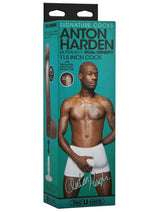 Load image into Gallery viewer, Signature Cocks Ultraskyn Anton Harden Dildo - Chocolate - 11in