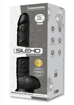 Load image into Gallery viewer, SilexD Model Dd03 Silicone Realistic Dual Dense Dildo - Black - 15in