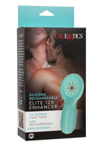 Load image into Gallery viewer, Silicone Rechargeable Elite 12x Enhancer Couples Ring - Blue