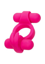 Load image into Gallery viewer, Silicone Rechargeable Rockin' Rabbit Cock Ring - Pink