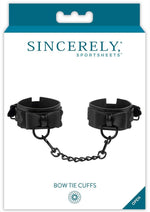 Load image into Gallery viewer, Sincerely Bow Tie Cuffs - Black