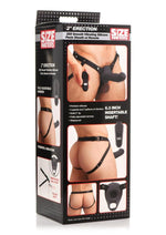 Load image into Gallery viewer, Size Matters 2 Erection 28x Smooth Vibrating Rechargeable Silicone Penis Sheath with Remote Control - Black
