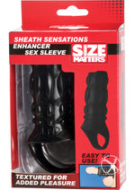 Load image into Gallery viewer, Size Matters Enhancer Sex Sleeve - Black
