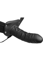 Load image into Gallery viewer, Size Matters Erection Assist Silicone Hollow Strap-On - Black