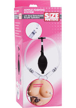 Load image into Gallery viewer, Size Matters Nipple Pumping System with Dual Cylinders - Black/Clear