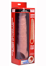 Load image into Gallery viewer, Size Matters Penis Enhancer Sleeve - Flesh/Vanilla - 3in