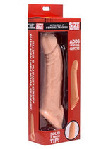 Load image into Gallery viewer, Size Matters Penis Extender Sleeve Realistic - Flesh/Vanilla - 2in